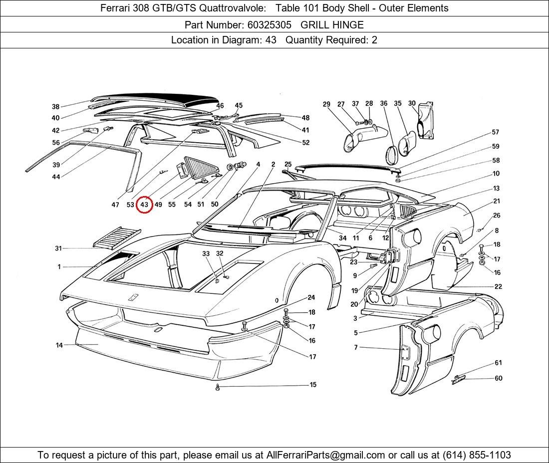 Ferrari Part 60325305