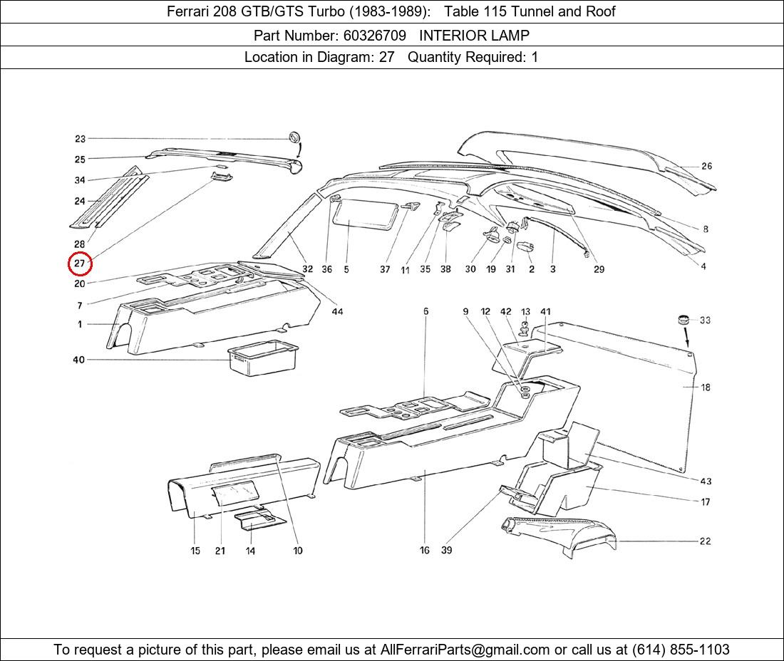 Ferrari Part 60326709