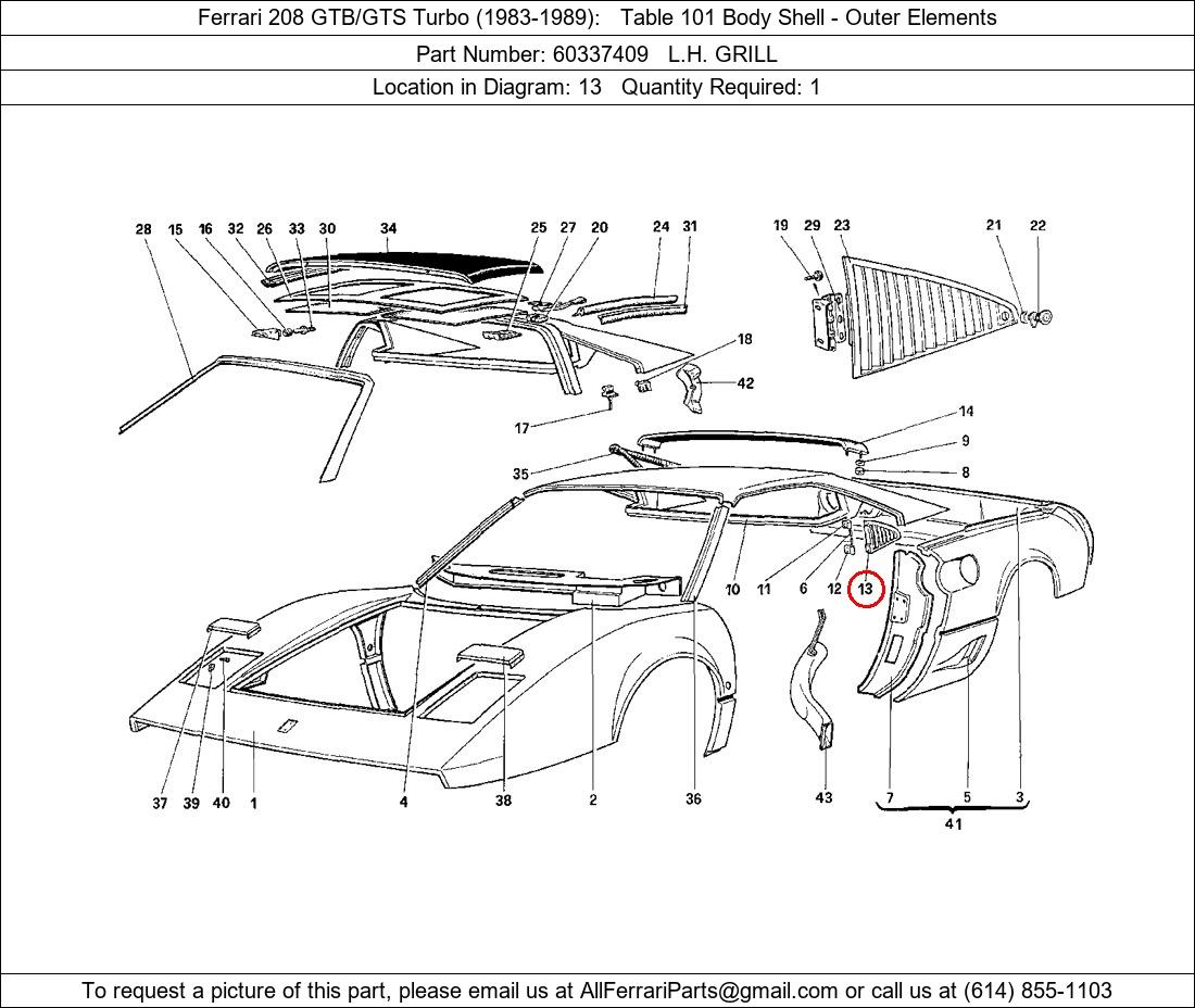 Ferrari Part 60337409