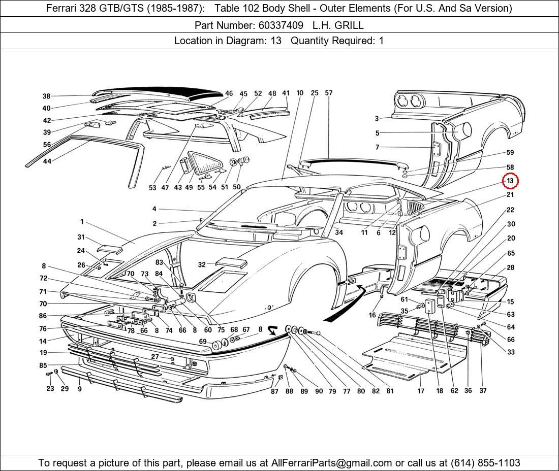 Ferrari Part 60337409