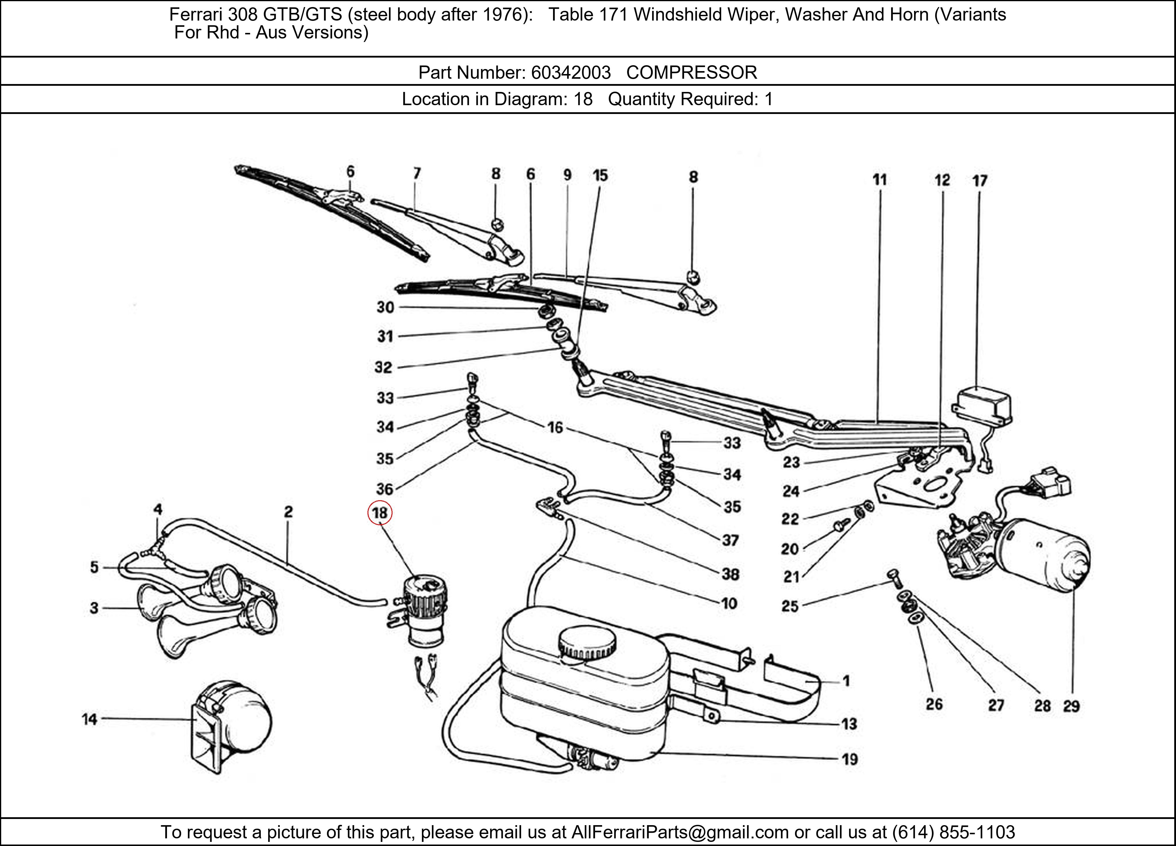 Ferrari Part 60342003