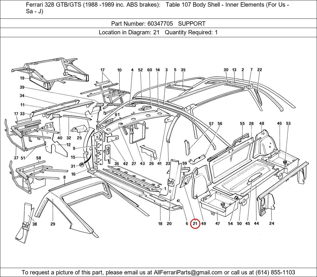 Ferrari Part 60347705