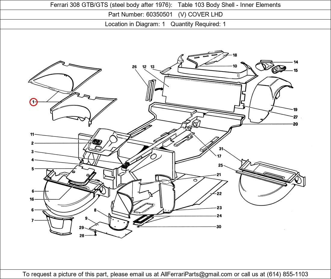 Ferrari Part 60350501