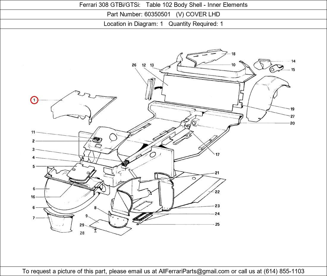 Ferrari Part 60350501