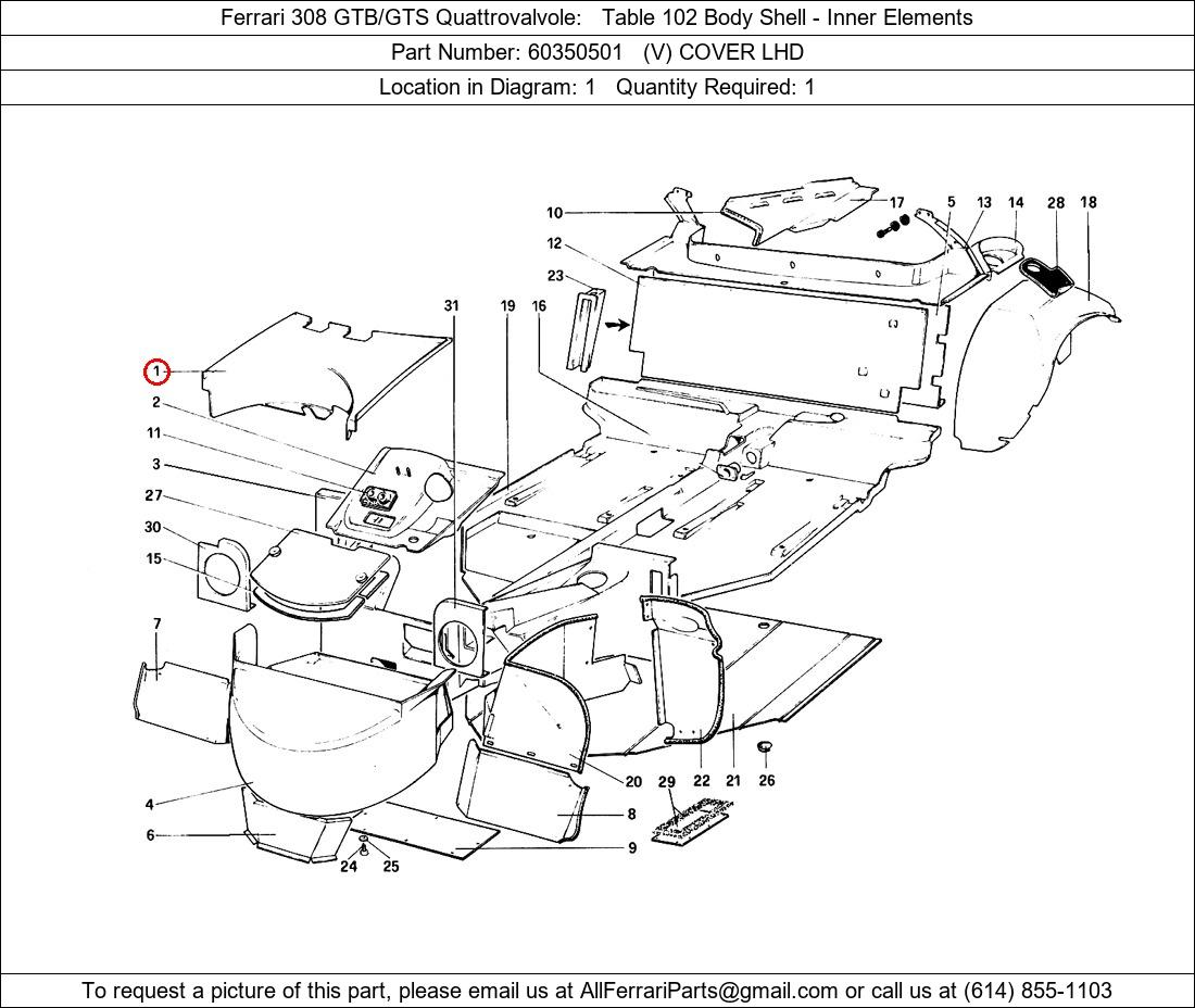 Ferrari Part 60350501