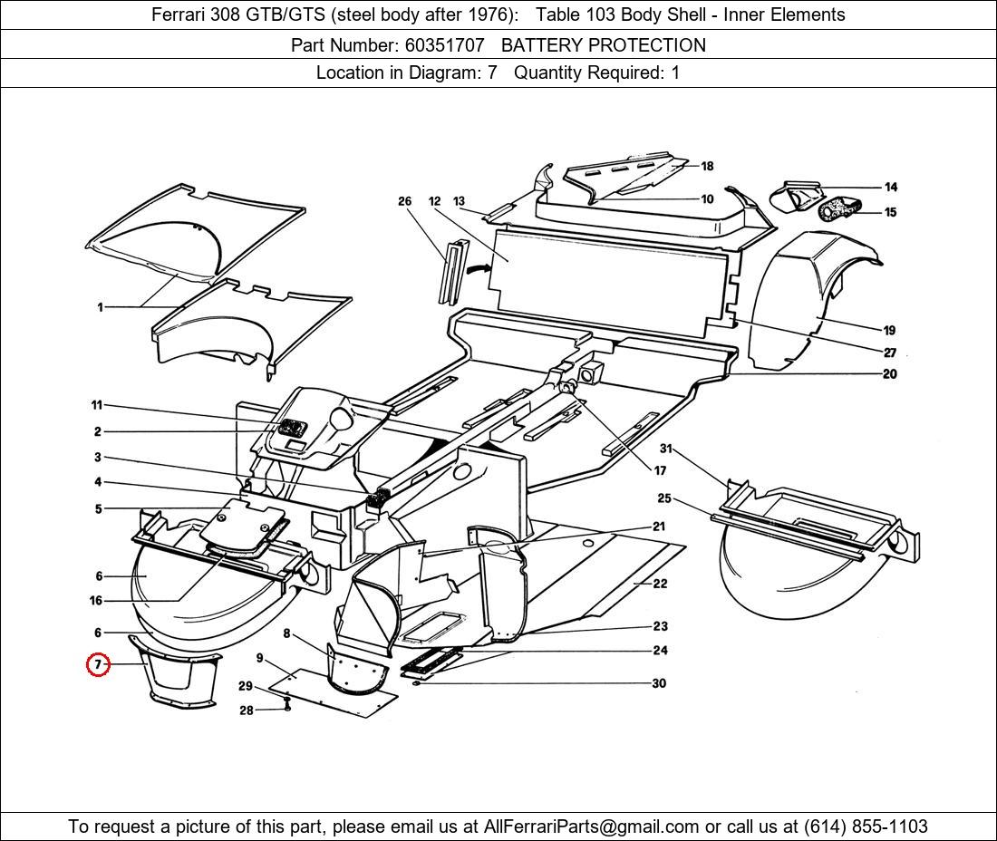 Ferrari Part 60351707