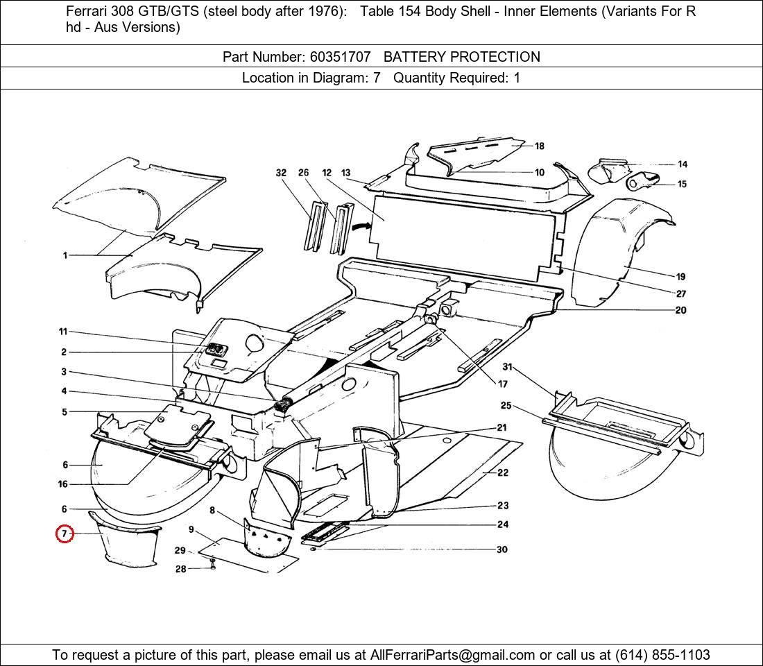 Ferrari Part 60351707