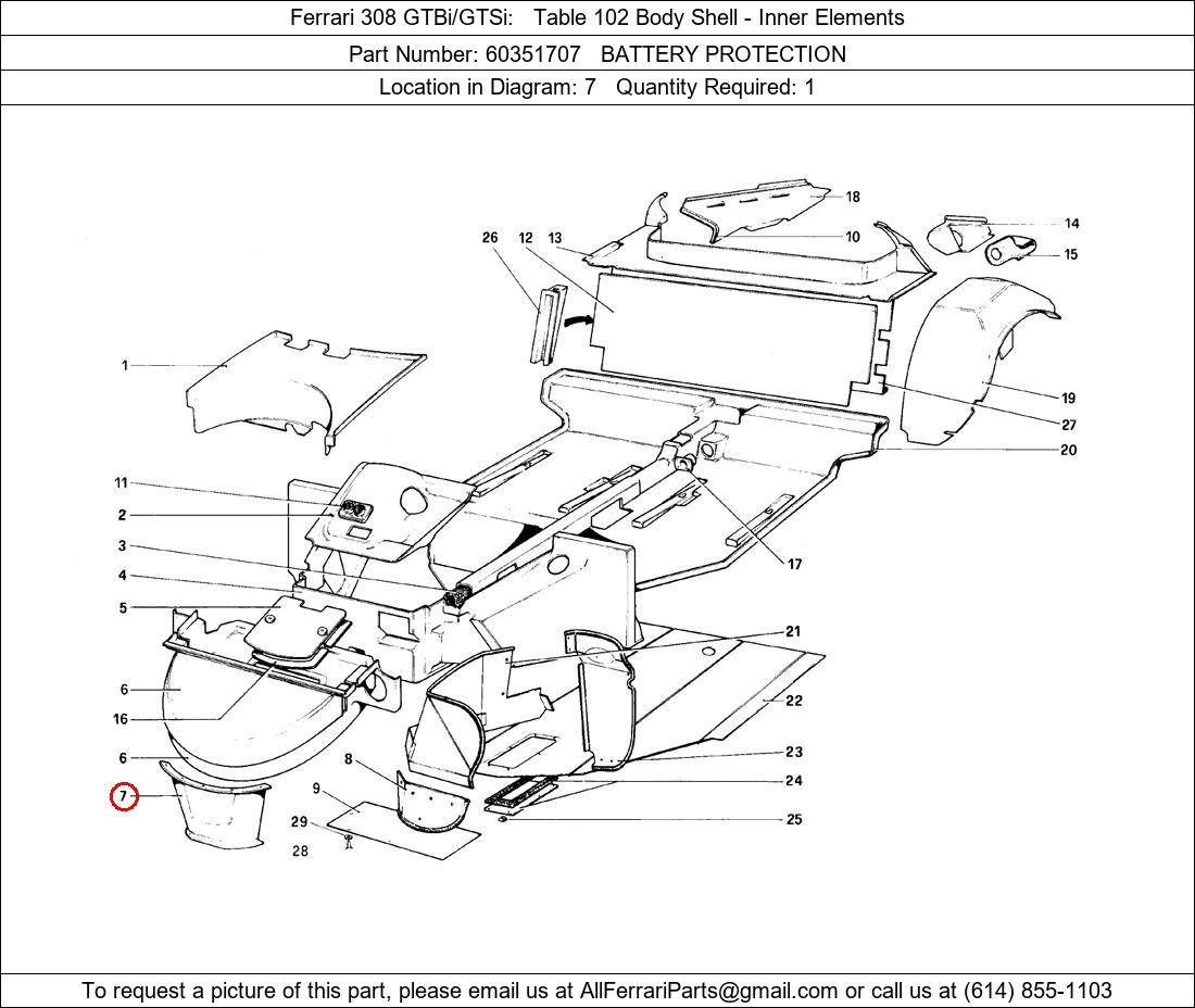 Ferrari Part 60351707