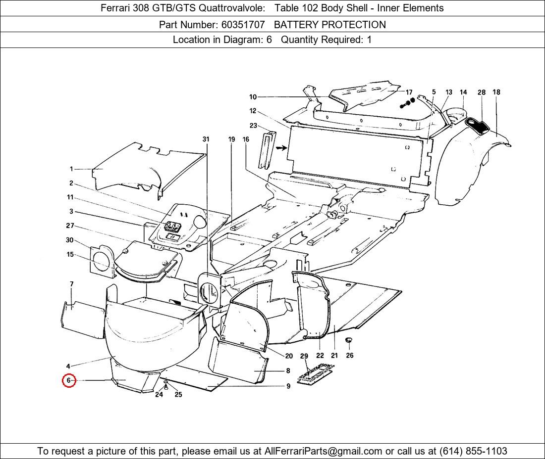 Ferrari Part 60351707