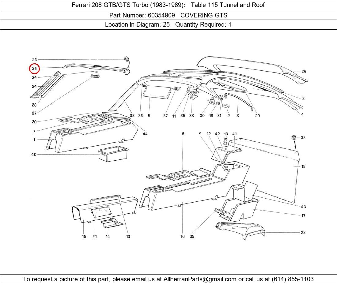 Ferrari Part 60354909