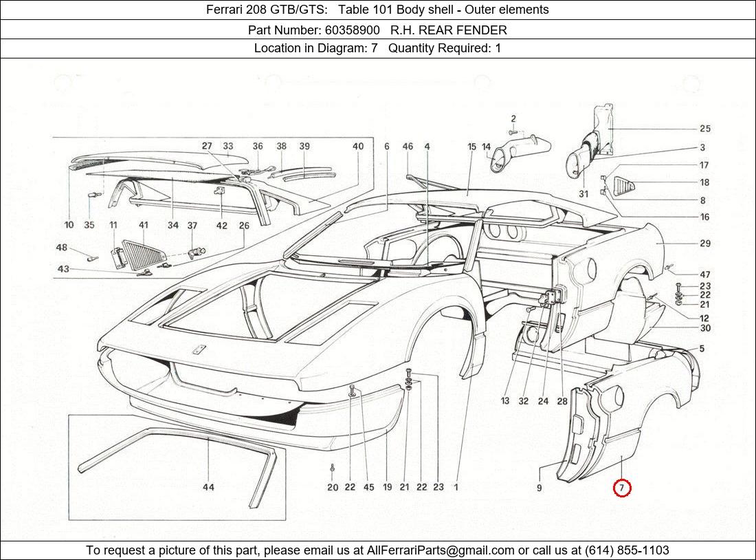 Ferrari Part 60358900