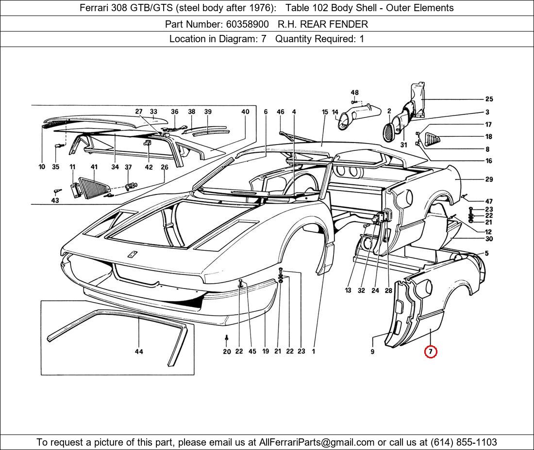 Ferrari Part 60358900