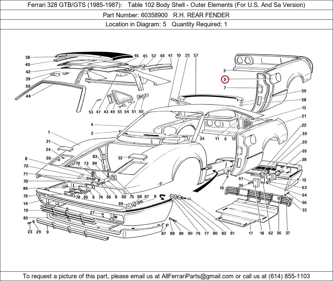 Ferrari Part 60358900