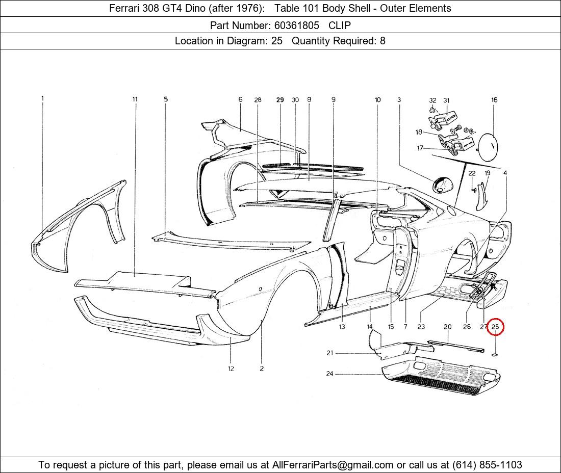 Ferrari Part 60361805