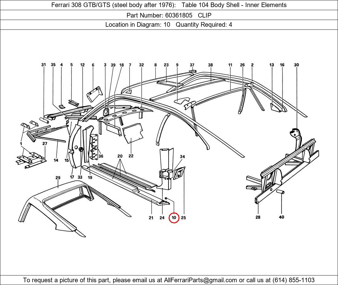 Ferrari Part 60361805