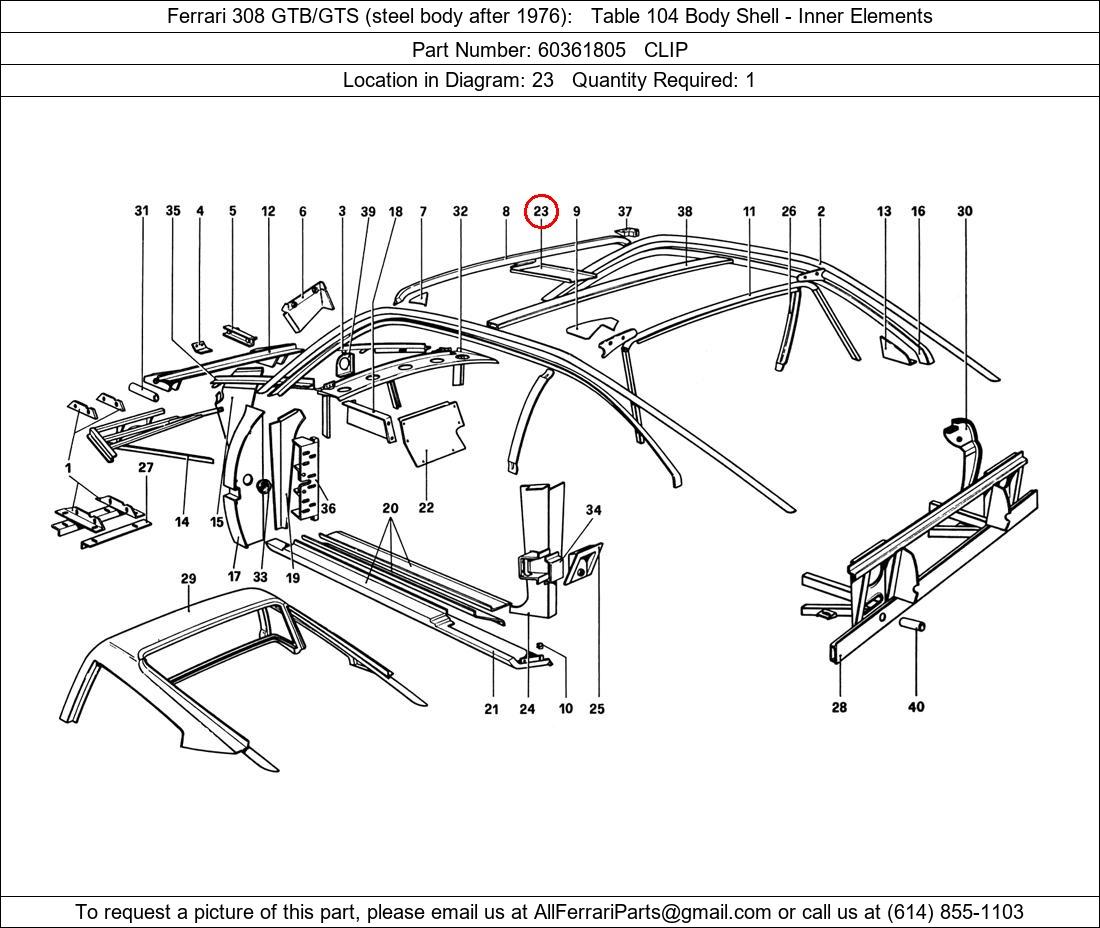 Ferrari Part 60361805