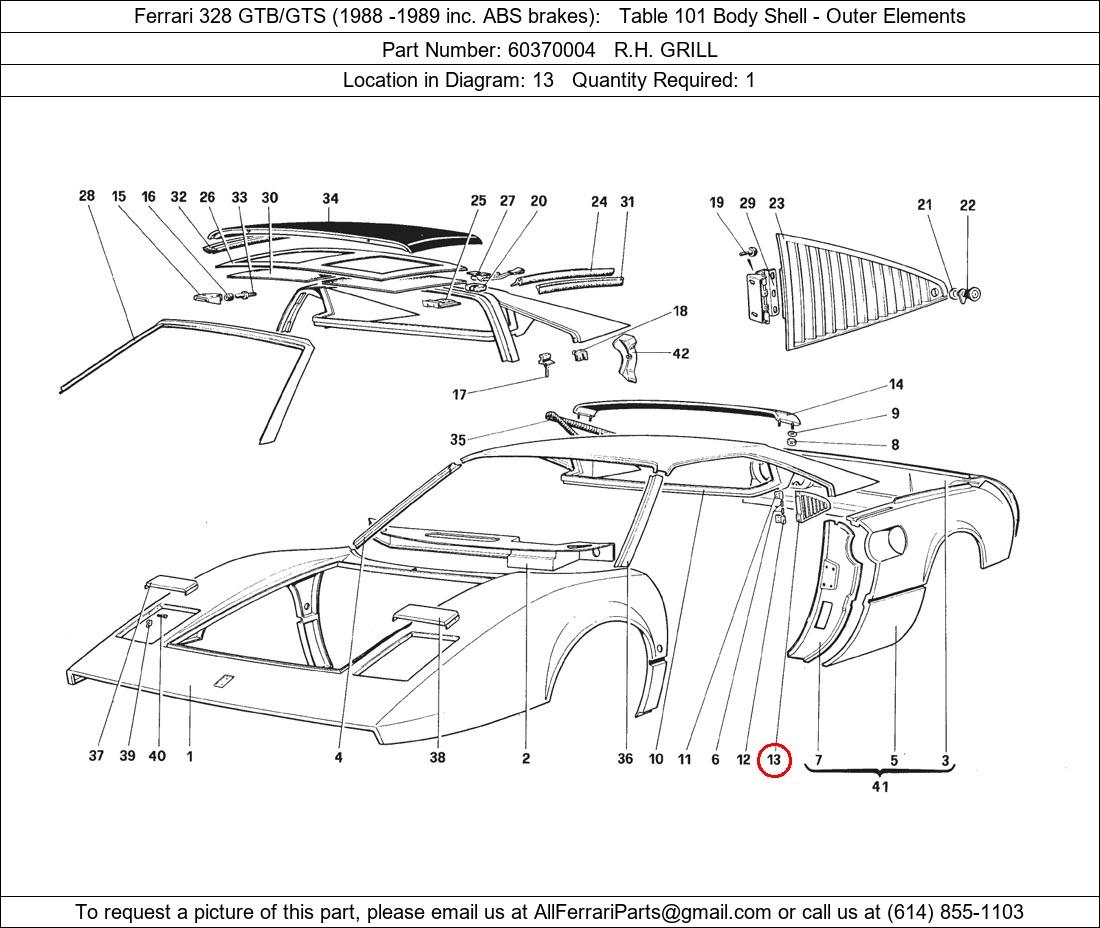 Ferrari Part 60370004