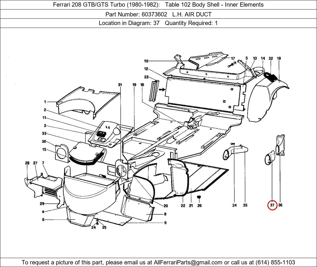 Ferrari Part 60373602