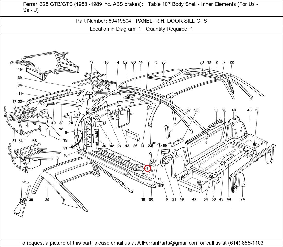 Ferrari Part 60419504