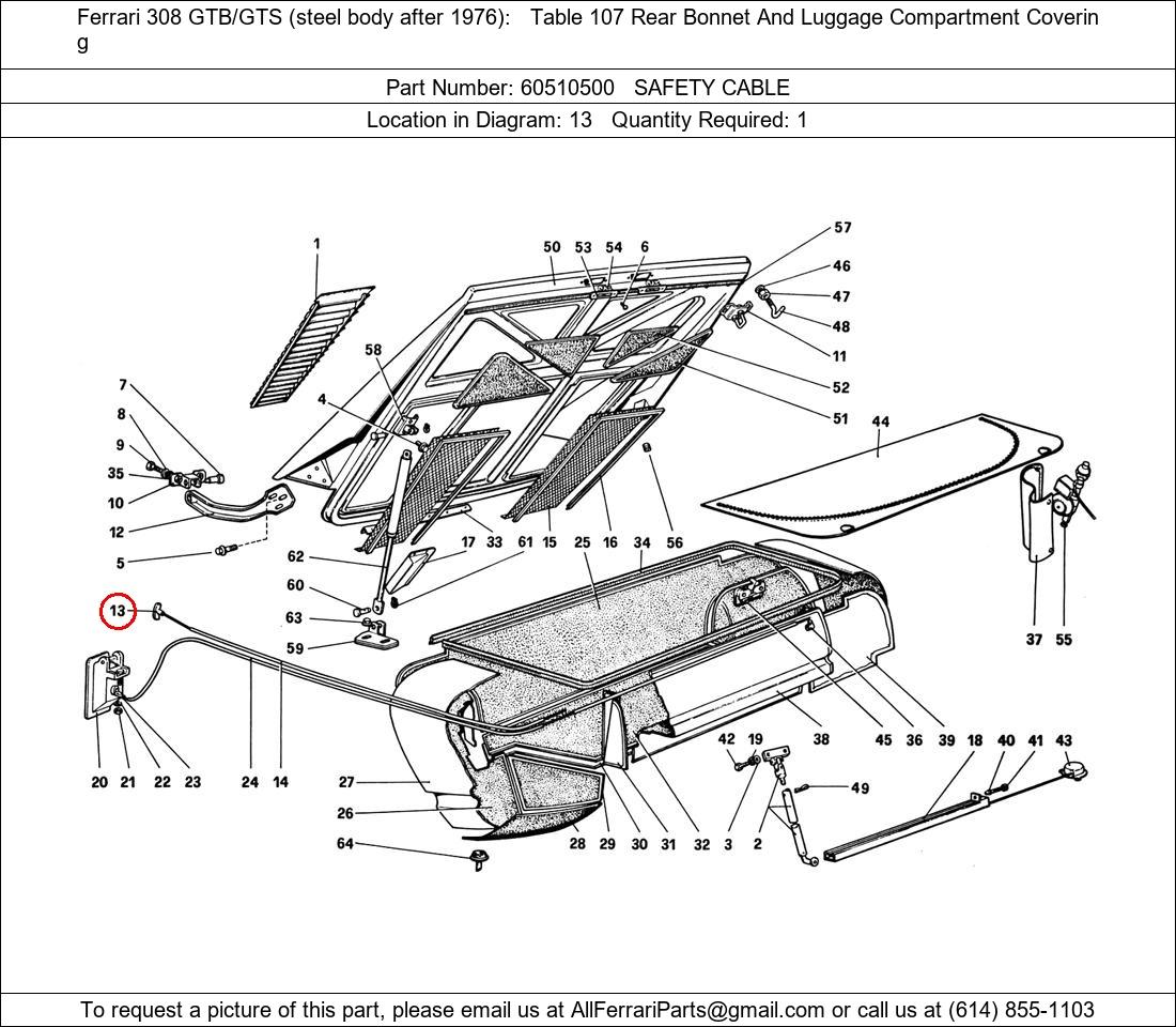 Ferrari Part 60510500