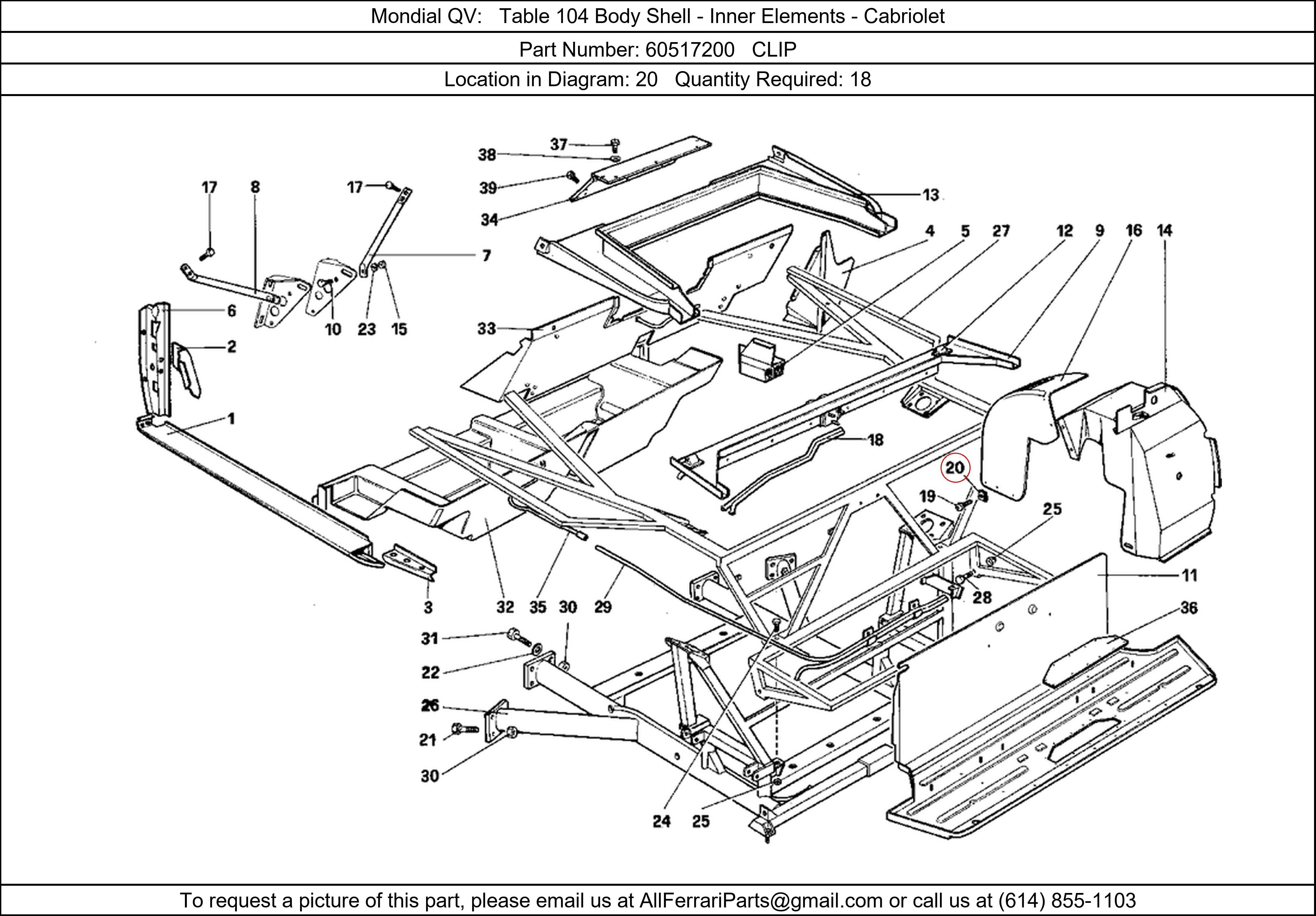 Ferrari Part 60517200