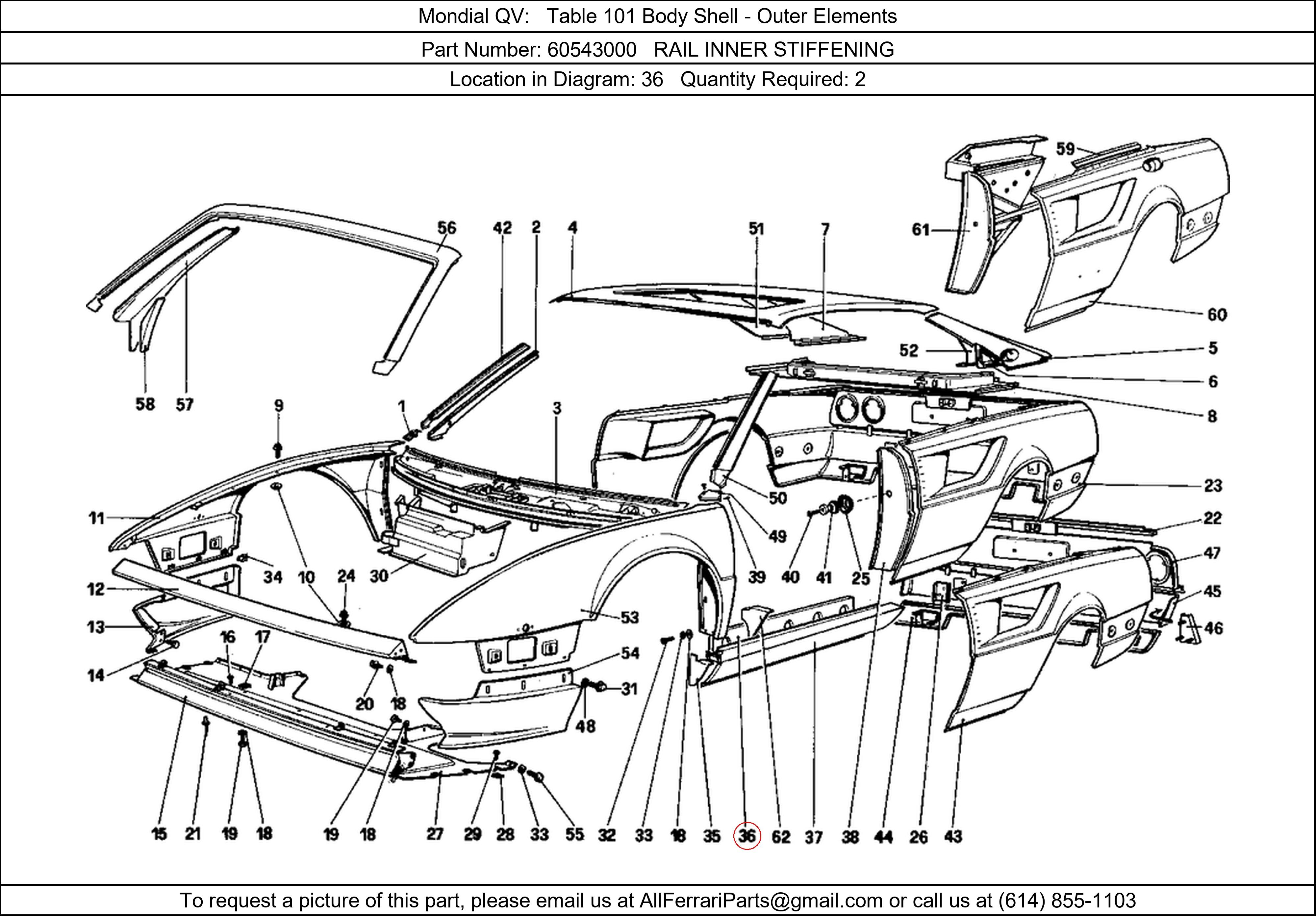 Ferrari Part 60543000