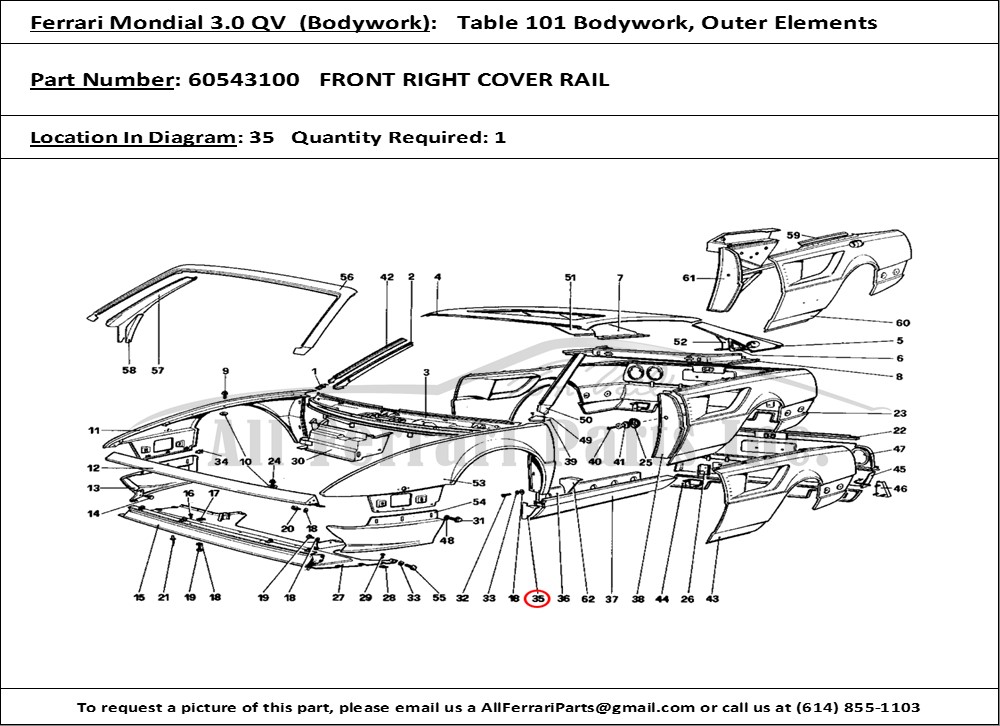 Ferrari Part 60543100