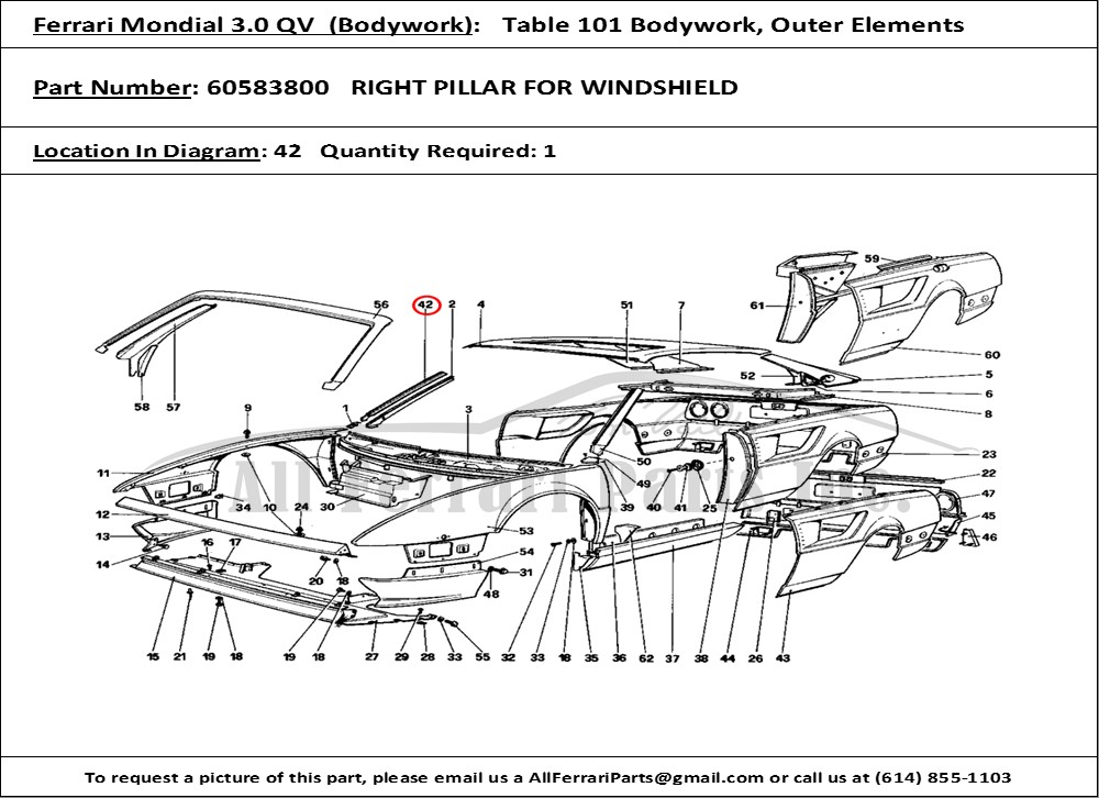 Ferrari Part 60583800