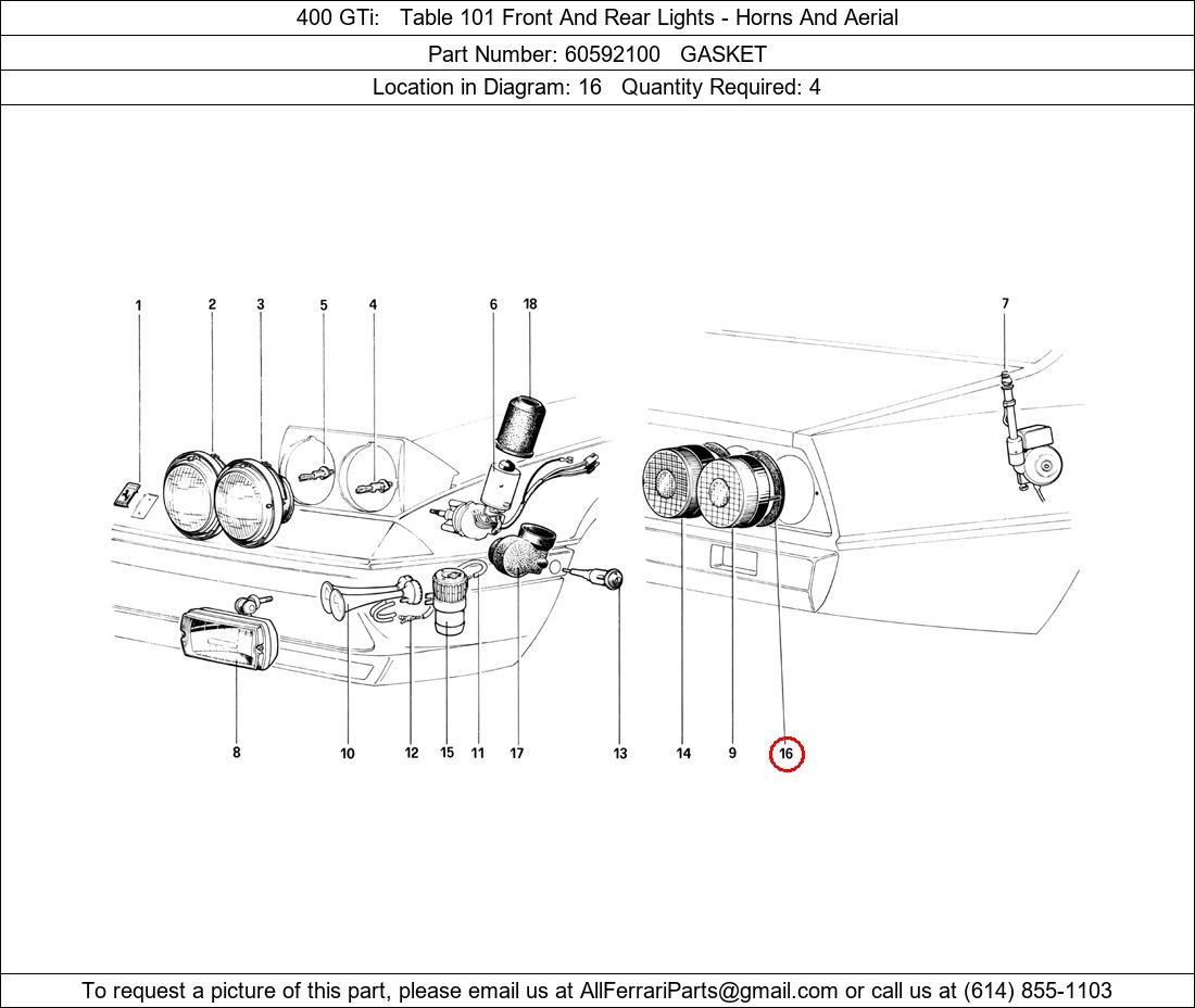 Ferrari Part 60592100