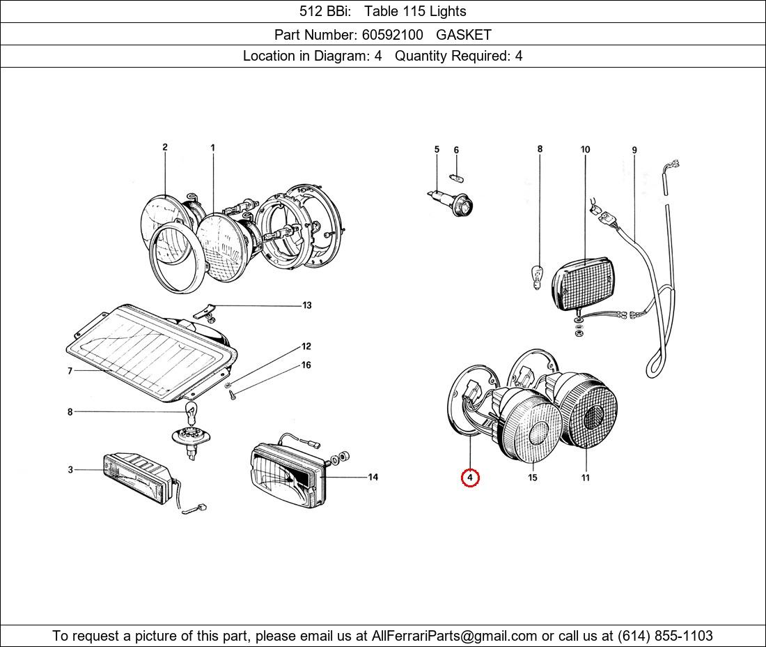 Ferrari Part 60592100