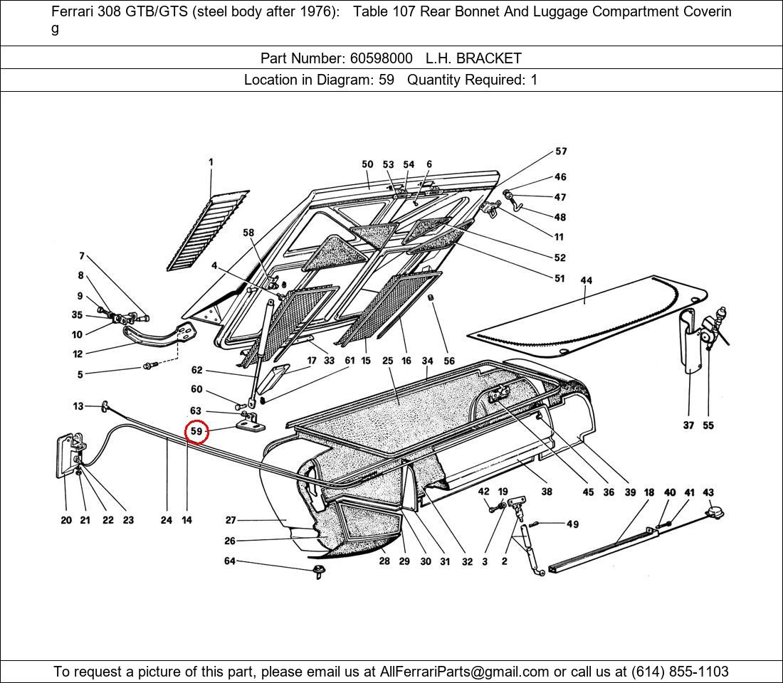 Ferrari Part 60598000