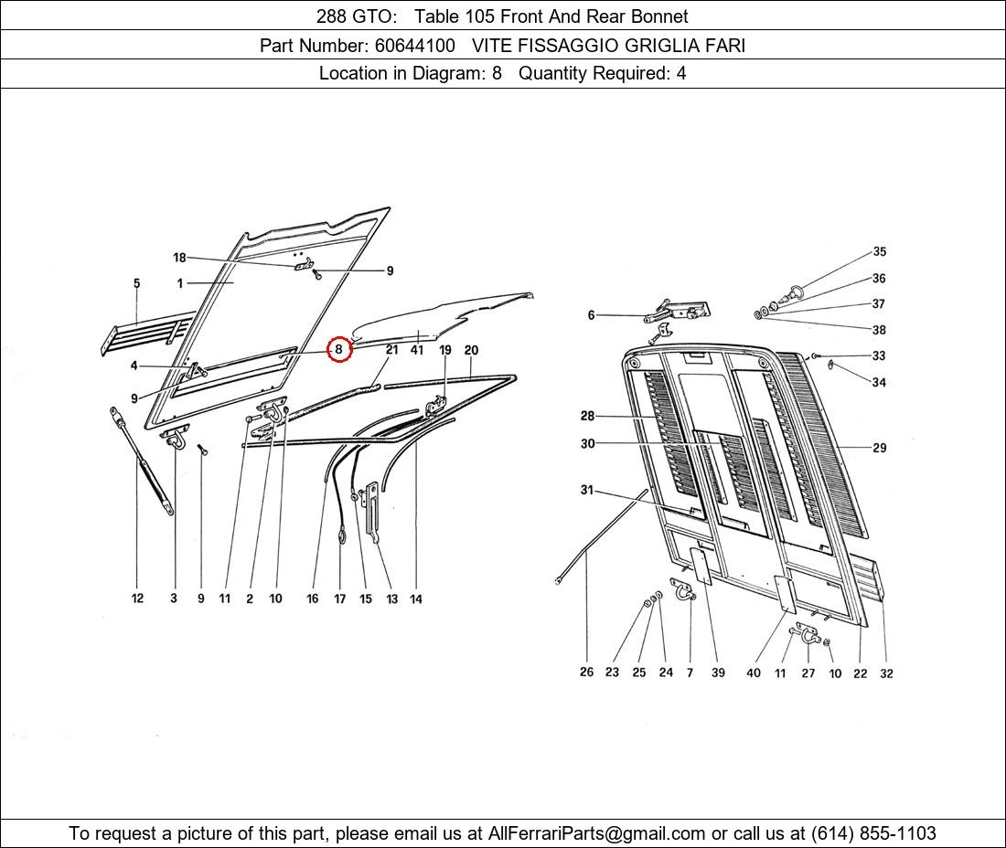 Ferrari Part 60644100