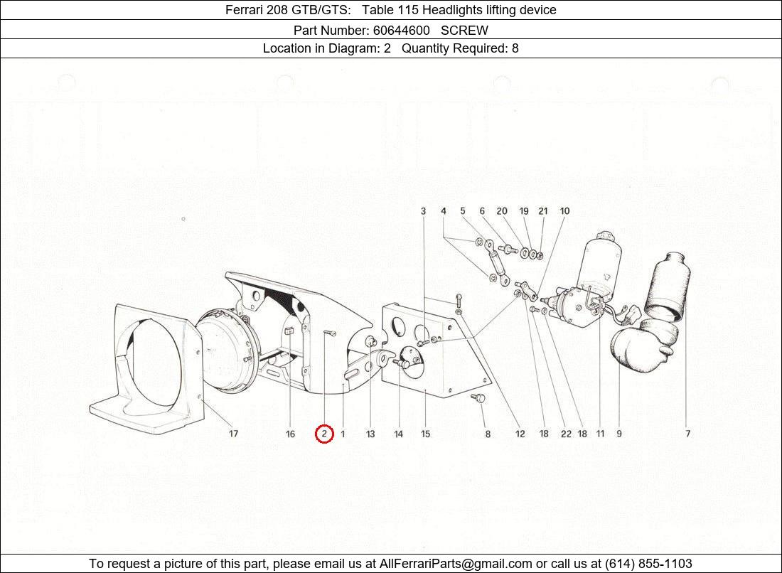 Ferrari Part 60644600