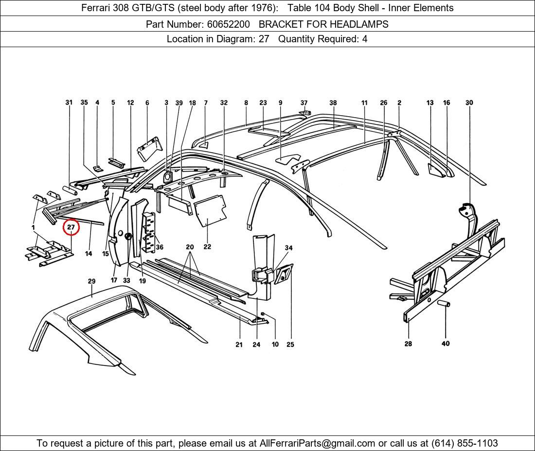 Ferrari Part 60652200