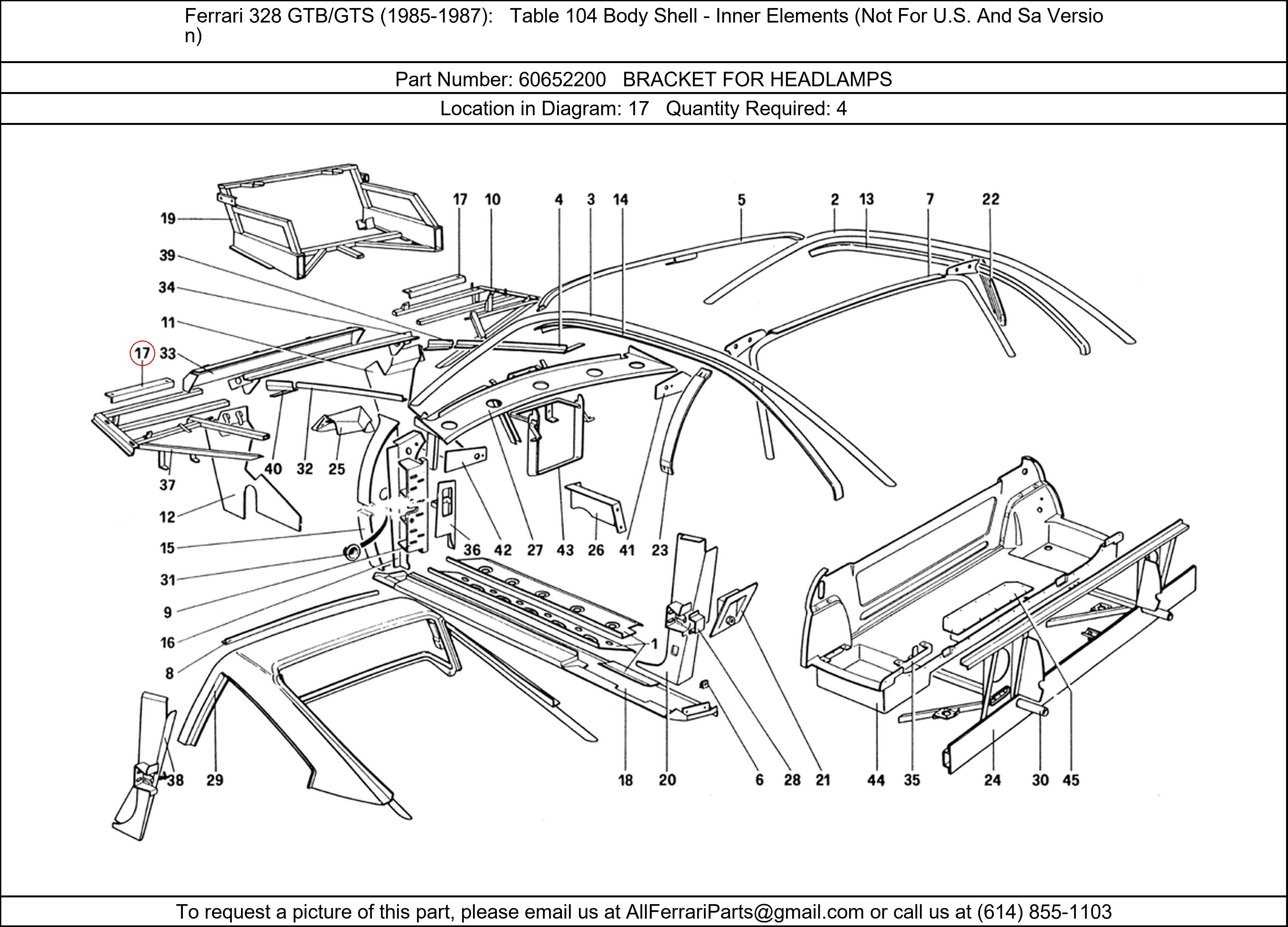 Ferrari Part 60652200