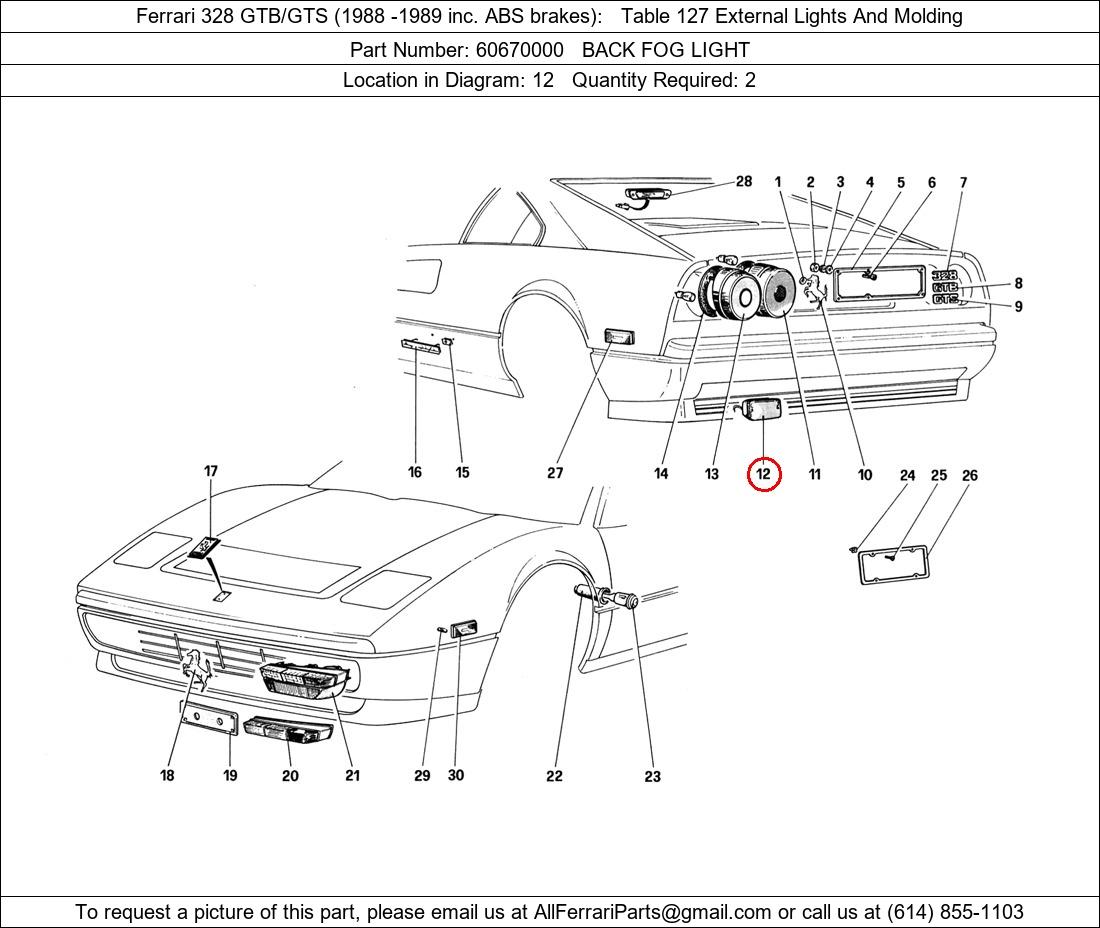 Ferrari Part 60670000