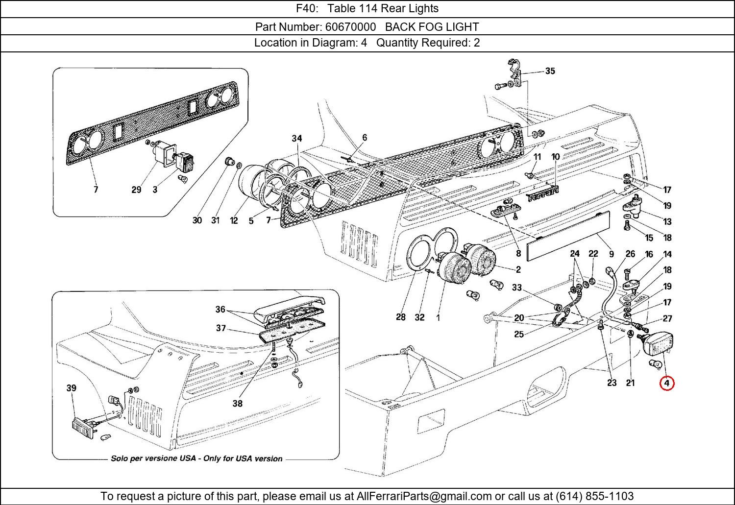 Ferrari Part 60670000