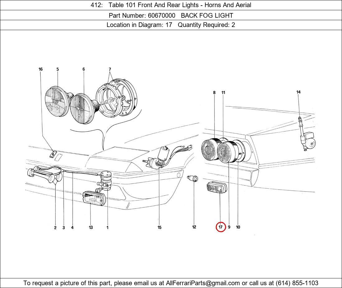 Ferrari Part 60670000