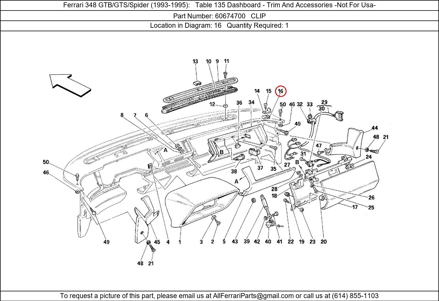 Ferrari Part 60674700