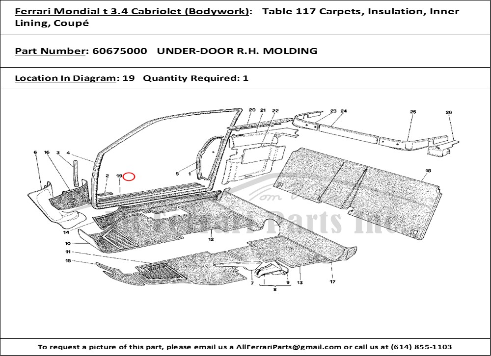 Ferrari Part 60675000