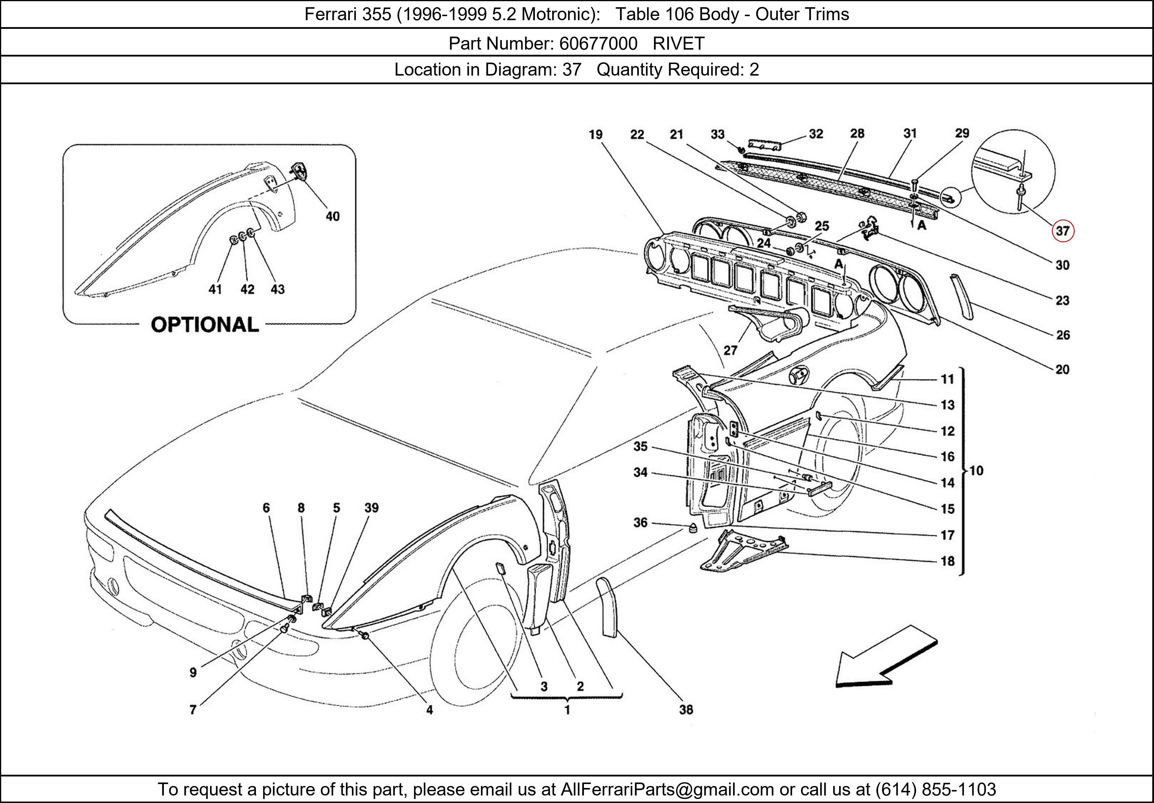 Ferrari Part 60677000