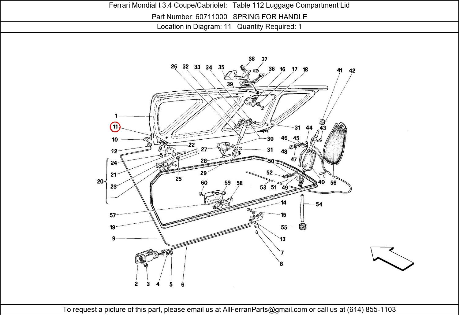 Ferrari Part 60711000