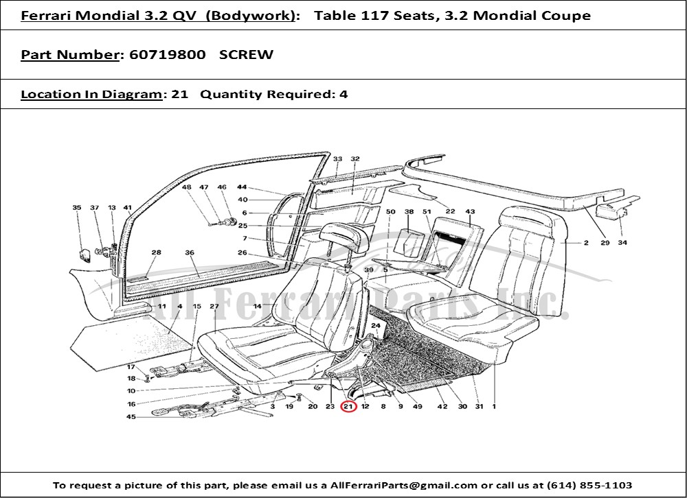 Ferrari Part 60719800