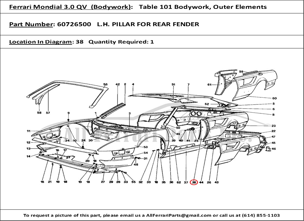 Ferrari Part 60726500