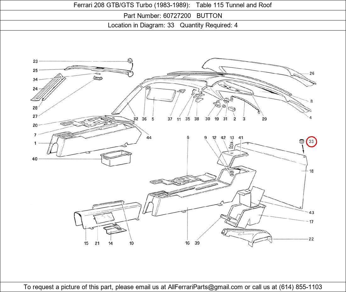 Ferrari Part 60727200