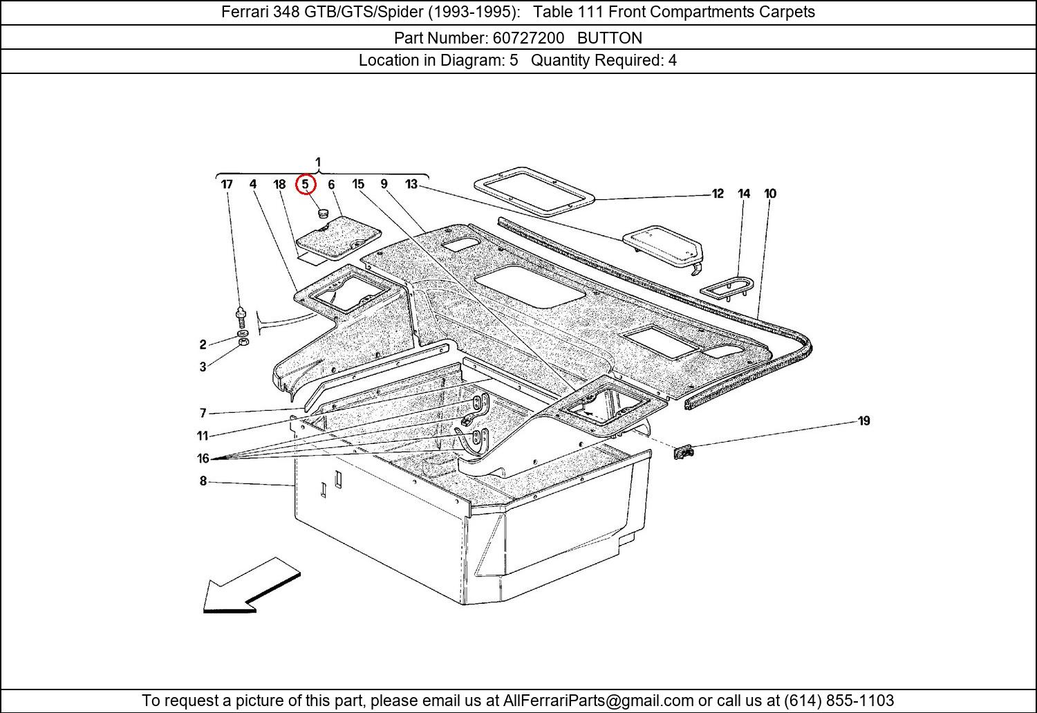 Ferrari Part 60727200