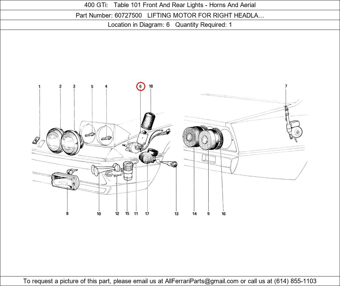 Ferrari Part 60727500