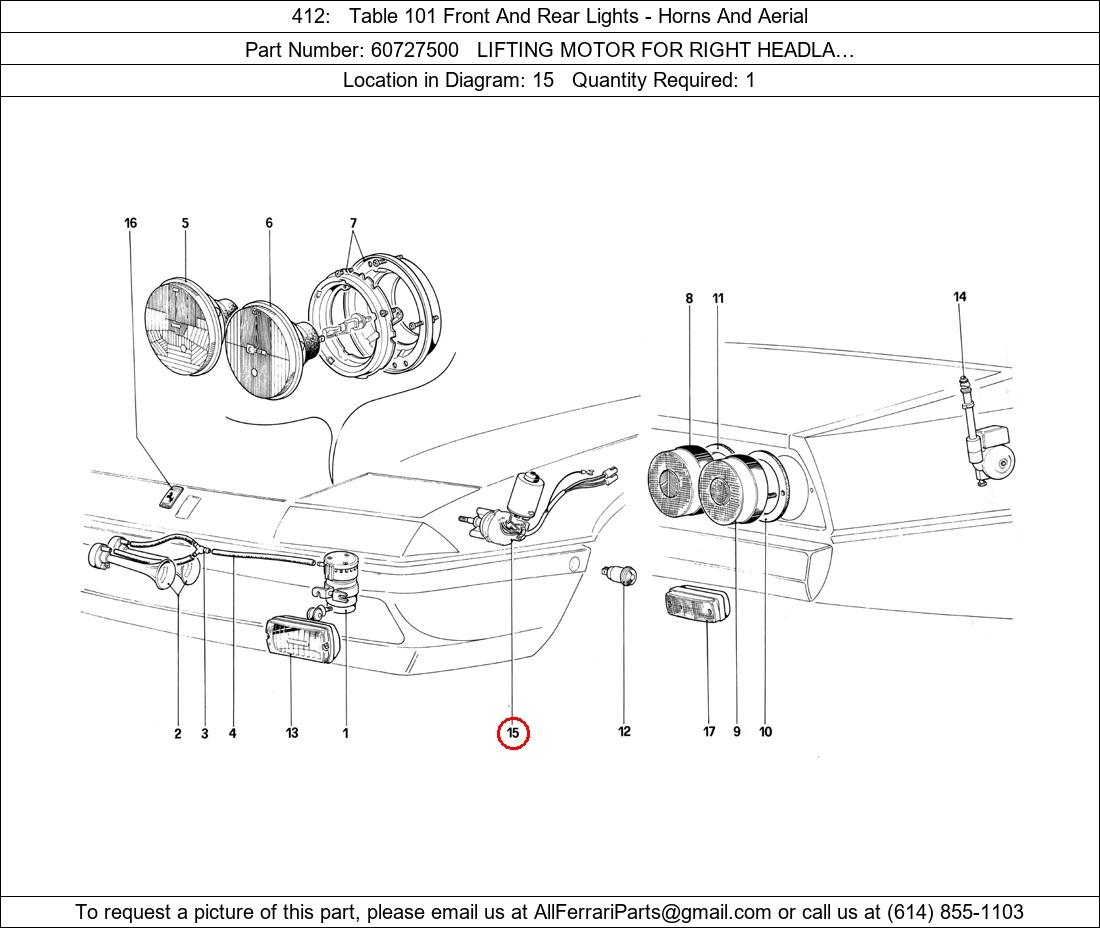 Ferrari Part 60727500