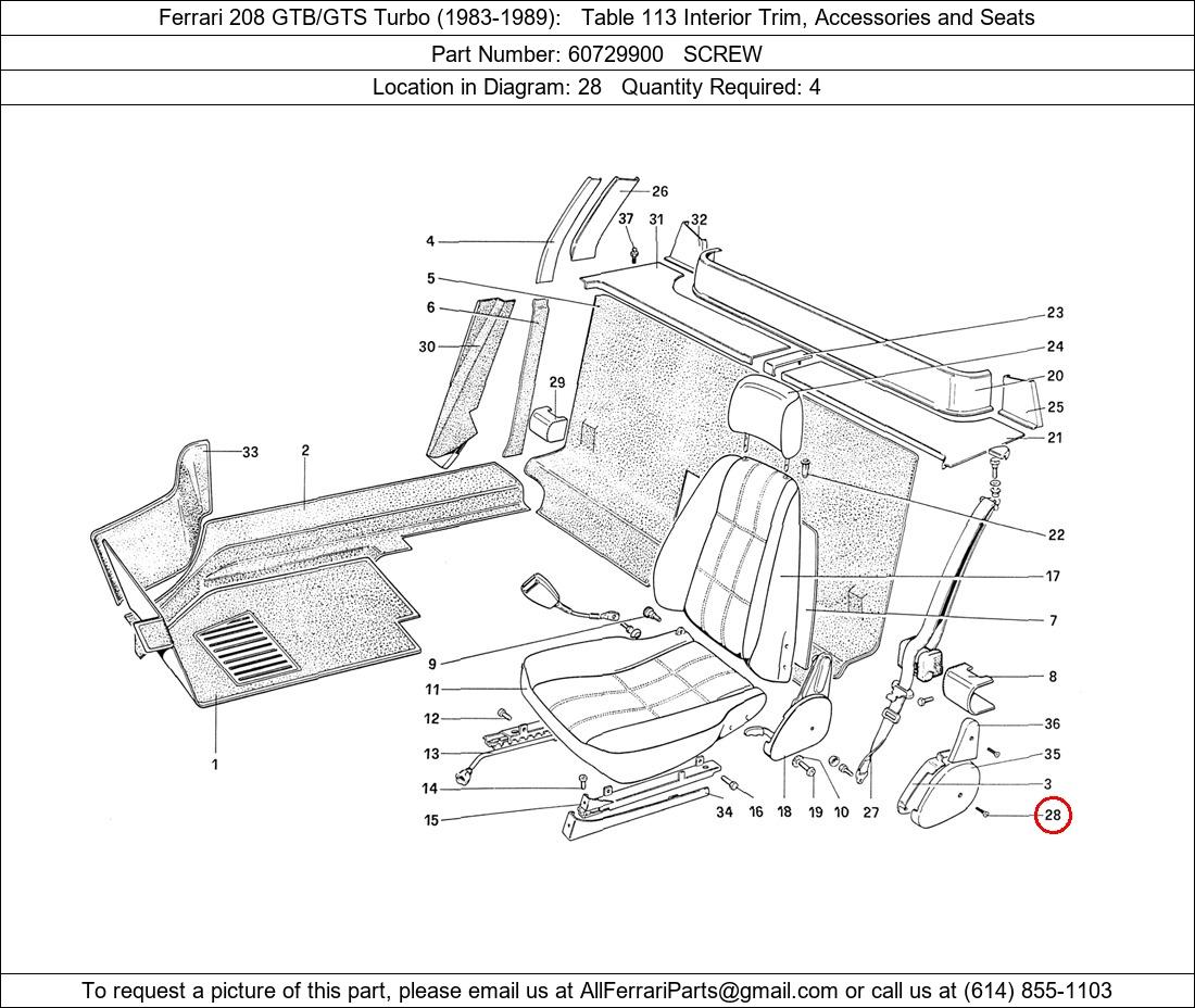 Ferrari Part 60729900