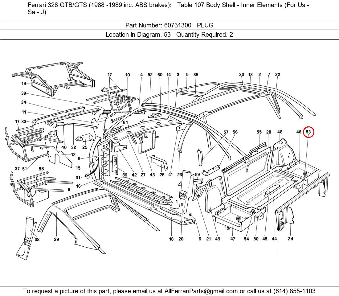 Ferrari Part 60731300